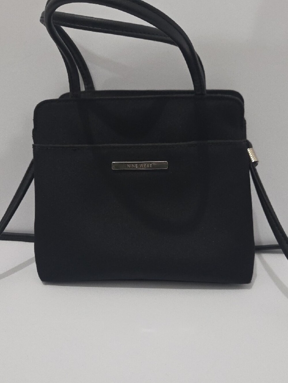Nine West Black Handbag Shoulder Crossbody Bag Top Handle Purse